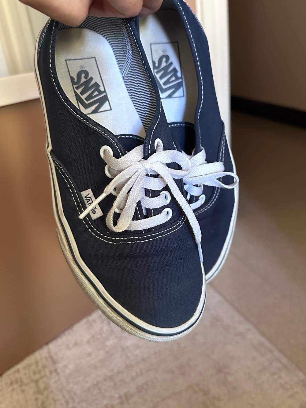 Vans Authentic Canvas Sneakers in Navy